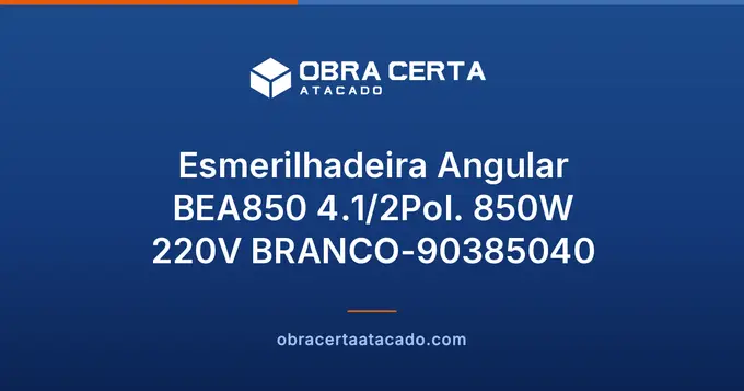 Esmerilhadeira Angular BEA850 4.1/2Pol. 850W 220V BRANCO-90385040