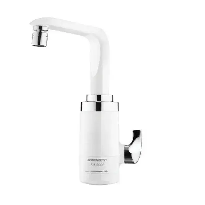 Torneira Elétrica de Parede Essence Branco e Cromado 5500W - Lorenzetti