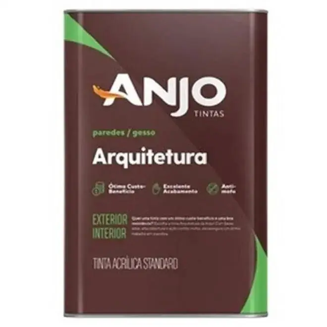 Tinta Acrílica Arquitetura Fosco Standard 18L Gelo - ANJO