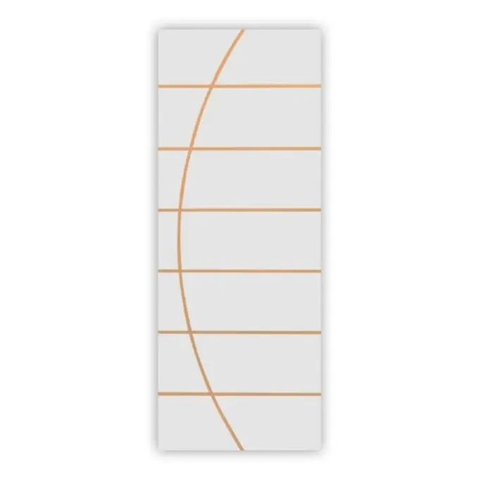 Folha de Porta Frisada Colmeia Melamínica Neblina Branco MGM
