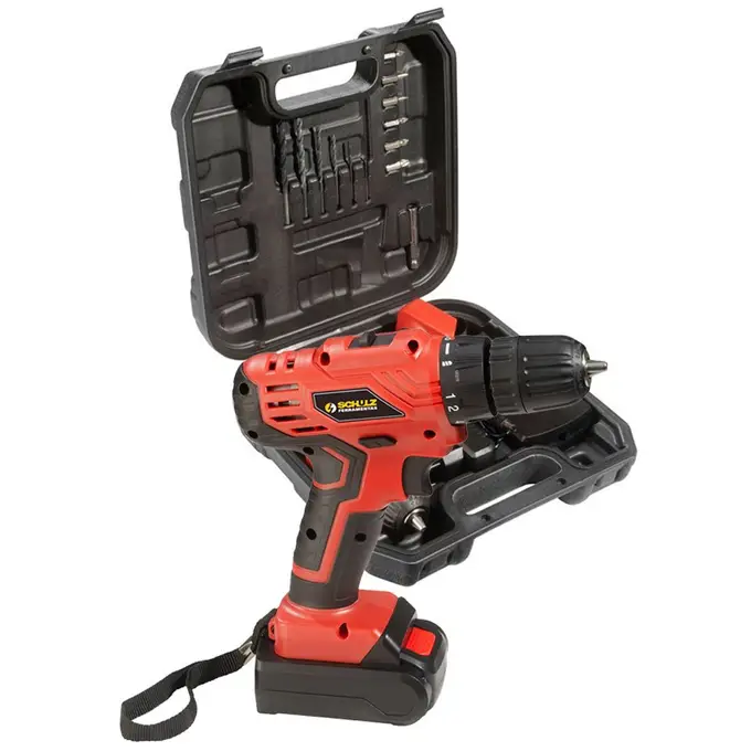 Parafusadeira/Furadeira a Bateria 16V Lí-Ion com Carregador Bivolt Maleta e Acessórios SCHULZ-92906940