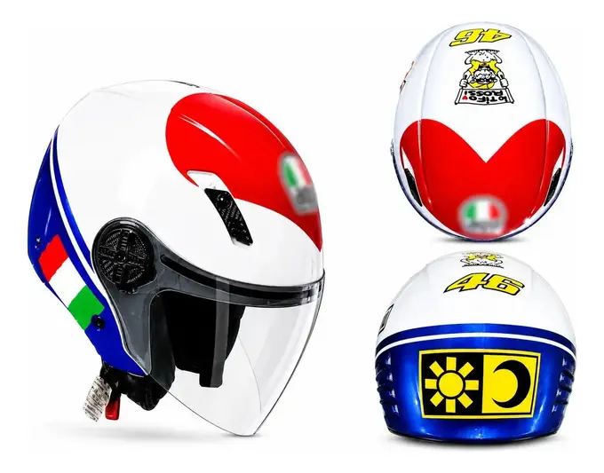Capacete FW3 X Open Classic Aberto Branco Tamanho 55/56