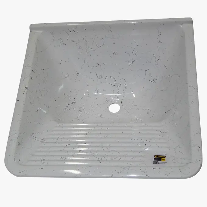 Tanque Sintético Eco 39 Litros 60X57cm Branco Corso