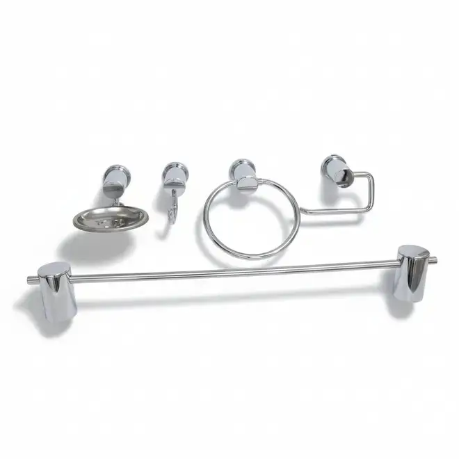Kit de Acessórios para Banheiro 5 Peças Classic - CLIUS
