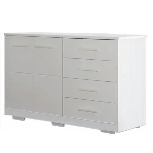 Cômoda Ludimila 2 Portas 4 Gavetas Branco