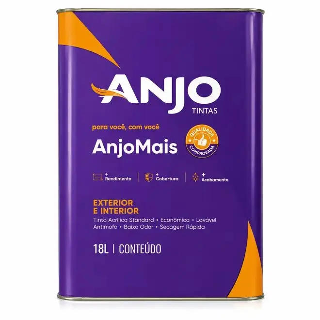 Tinta Acrílica AnjoMais Premium Fosca 18L - Branco