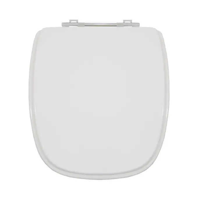 Assento Sanitário Like/City/Angra Branco MDF Laqueado Quadrado