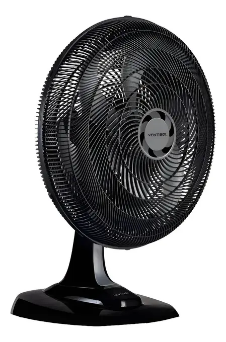 Ventilador de Mesa Ventisol Turbo 50cm 6 Pás Preto