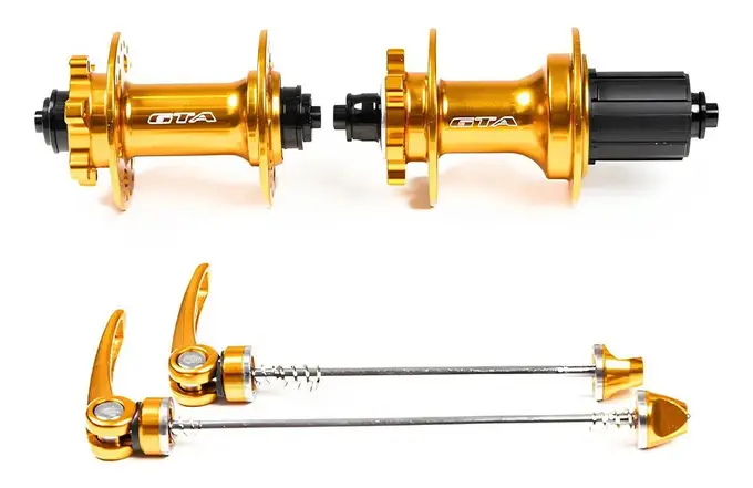 Par De Cubo Gta Barulhento Cassete K7 36furos Bike Mtb Cores Cor Dourado