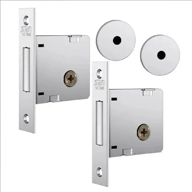 Fechadura de Segurança 1004 Roseta Inox - STAM - 2 Unidades