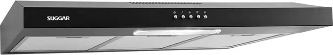 Suggar Depurador de Ar Slim 80cm 3 Velocidades Preto 220V DPS182PT