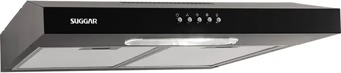 Suggar Depurador de Ar Slim 60cm 3 Velocidades Preto 110V DPS161PT