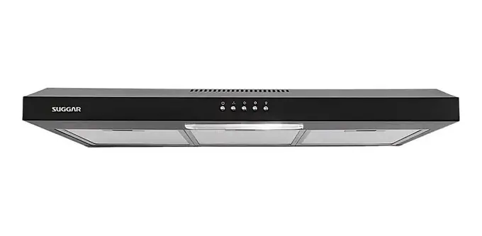 Depurador e Exaustor Suggar Slim DPS181PT 80cm Preto Bivolt 110V/220V