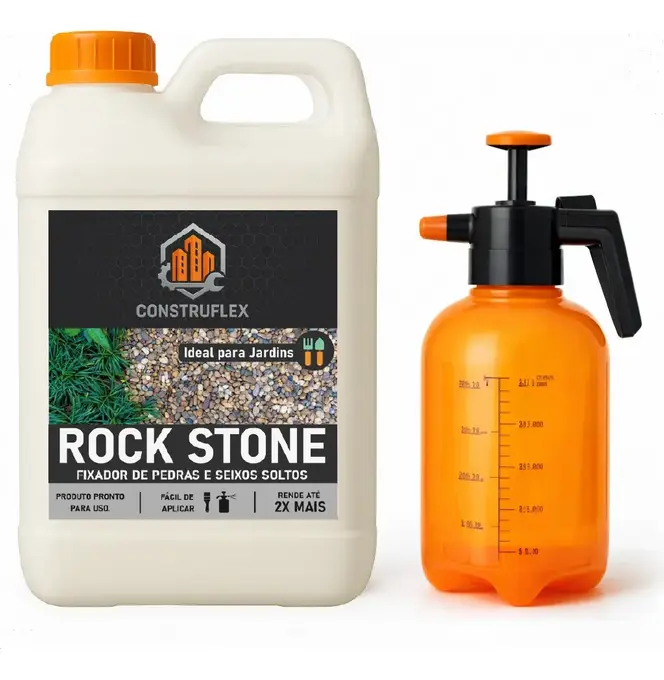 Fixador para Pedras e Seixos ROCK STONE 5L com Borrifador 2L